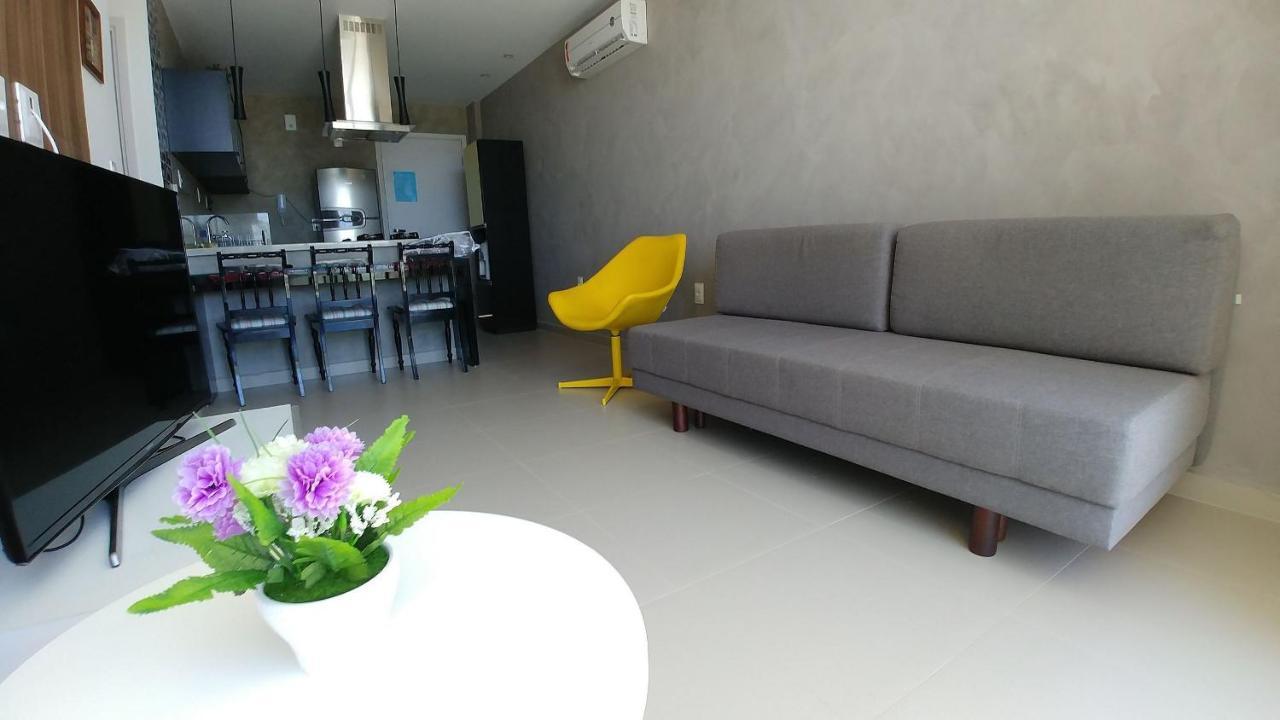Apartamento Charmoso à Beira Mar Barra de São Miguel Esterno foto