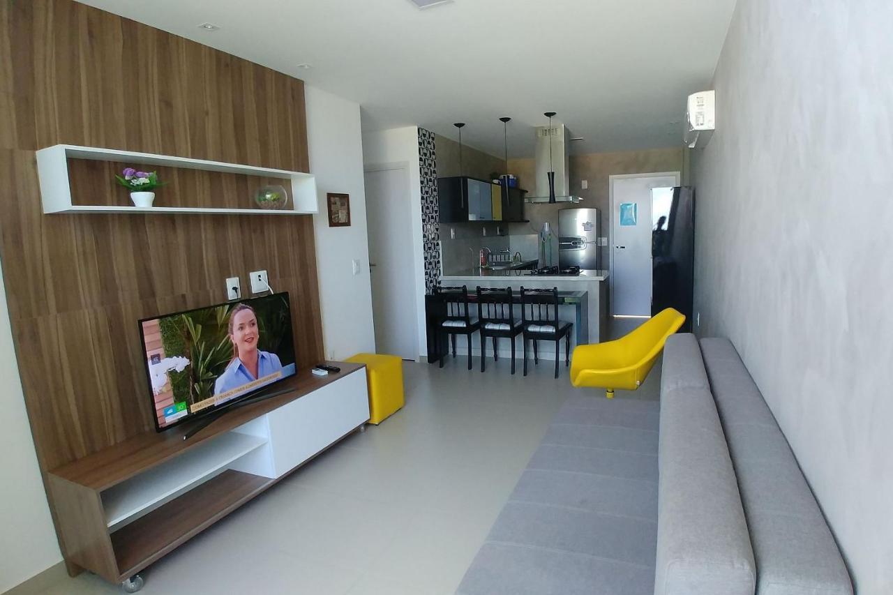 Apartamento Charmoso à Beira Mar Barra de São Miguel Esterno foto