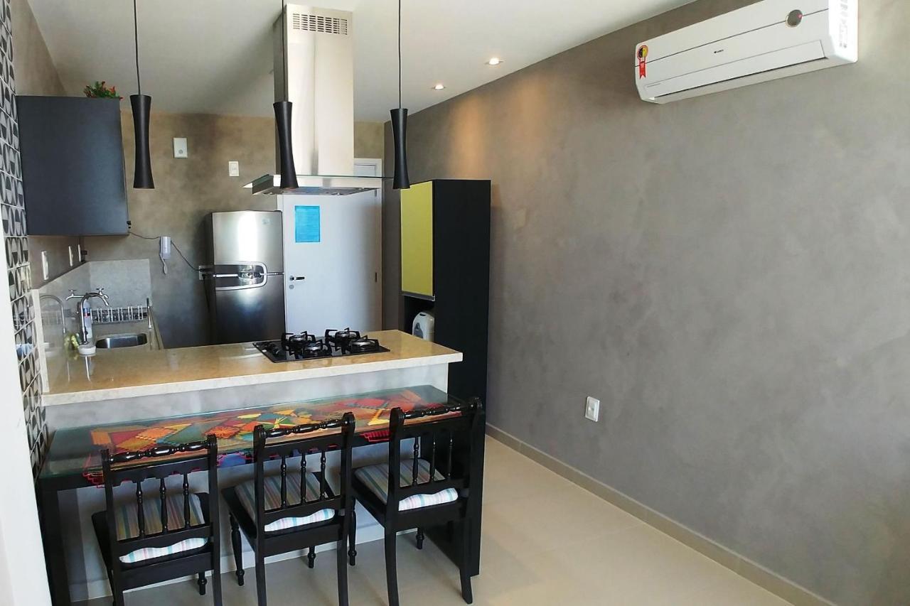 Apartamento Charmoso à Beira Mar Barra de São Miguel Esterno foto