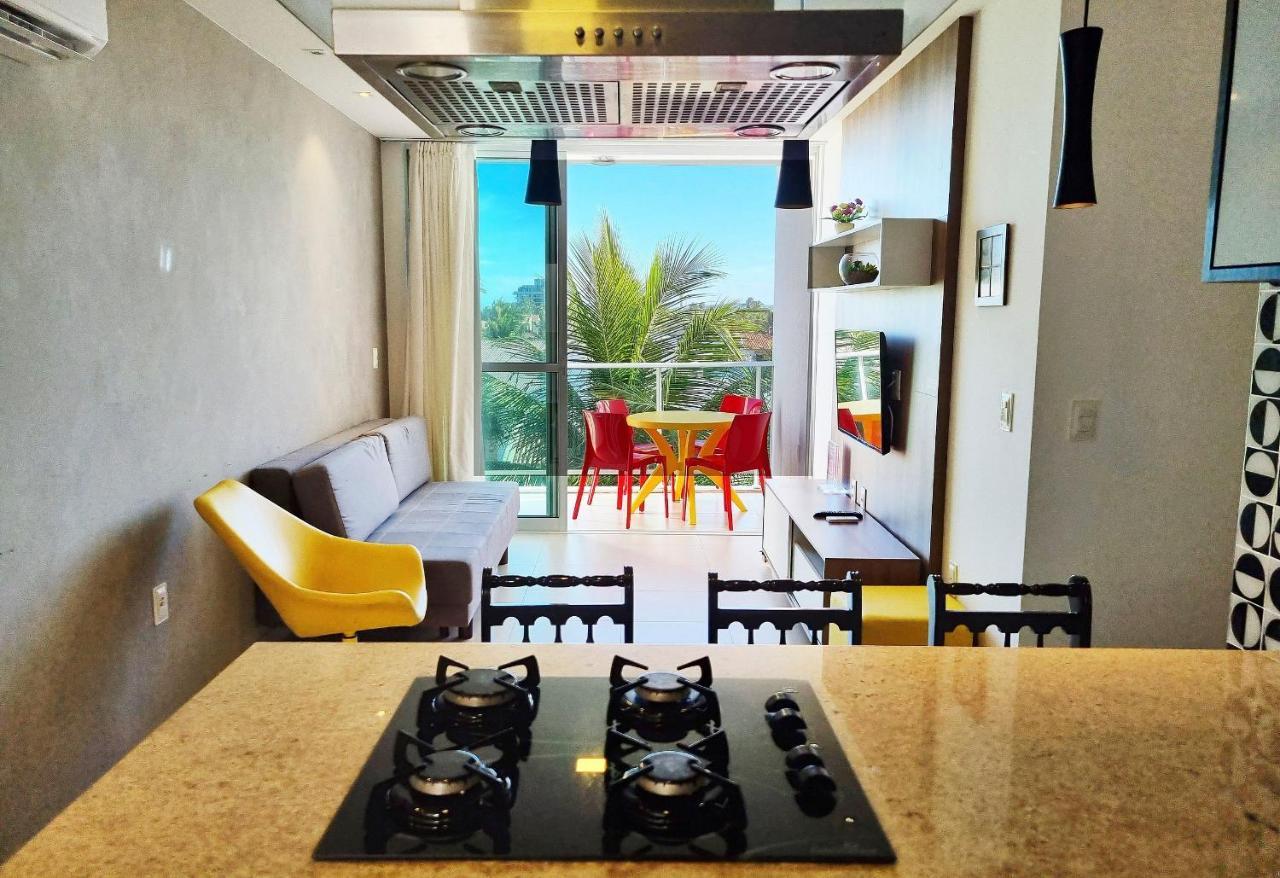 Apartamento Charmoso à Beira Mar Barra de São Miguel Esterno foto