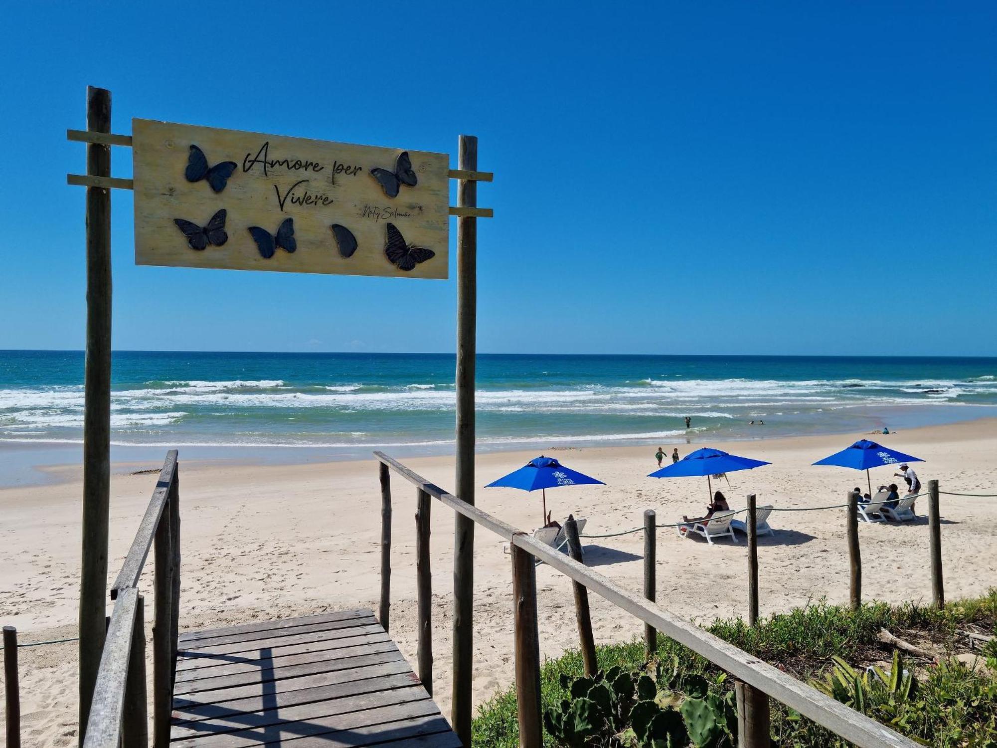 Apartamento Charmoso à Beira Mar Barra de São Miguel Esterno foto