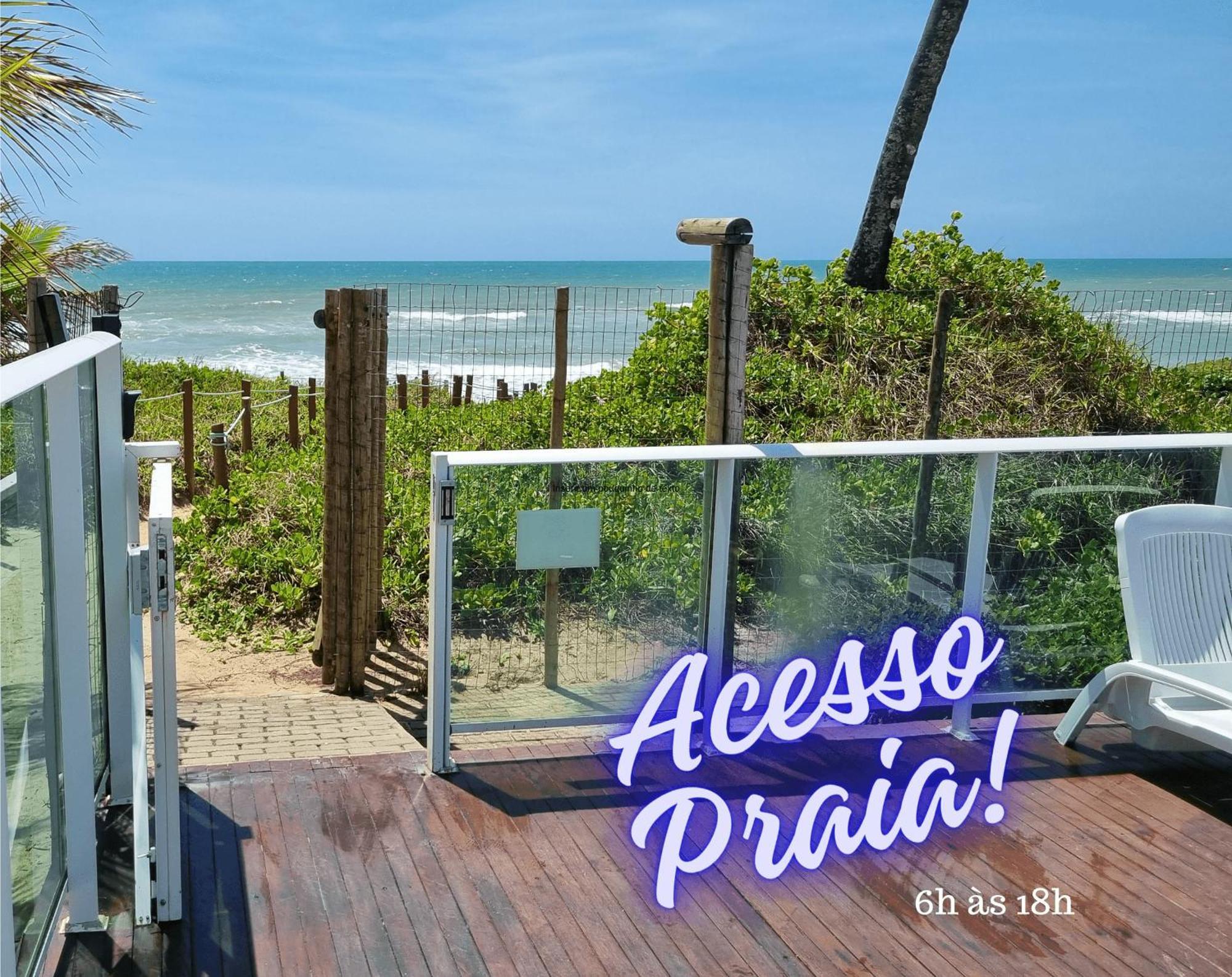 Apartamento Charmoso à Beira Mar Barra de São Miguel Esterno foto